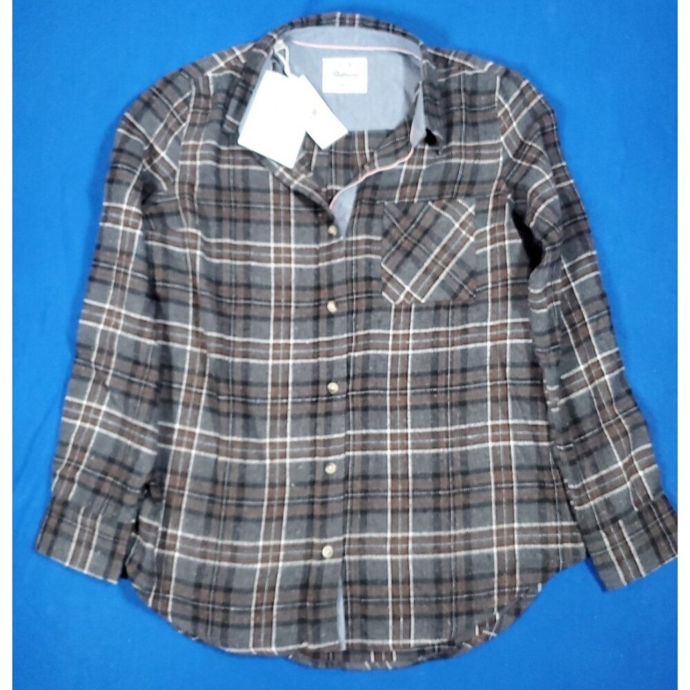 JACHS Boyfriend Flannel Men's Button Down Shirt Size Small NEW With Tag